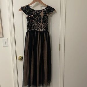 Joyfolie black sequin dress